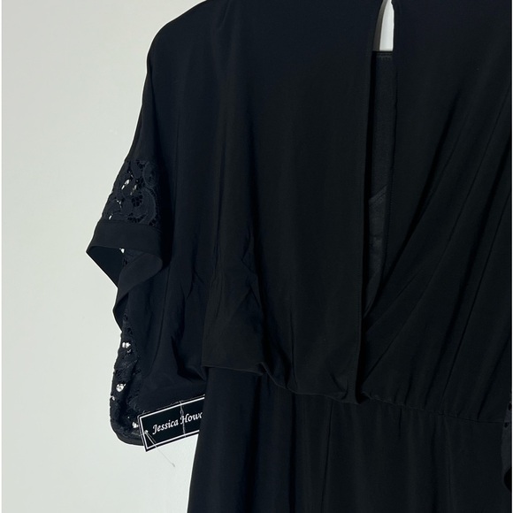 JESSICA HOWARD Petite Lace-Trimmed Blouson Dress size 8 - Picture 9 of 14